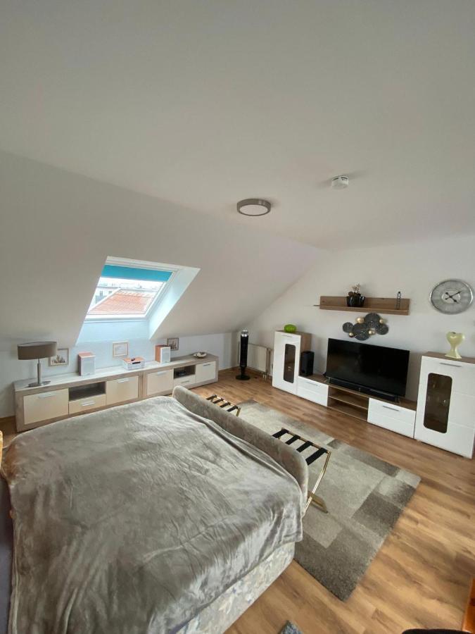 Dachgeschoss Apartment Mit Ausblick Halle  Extérieur photo