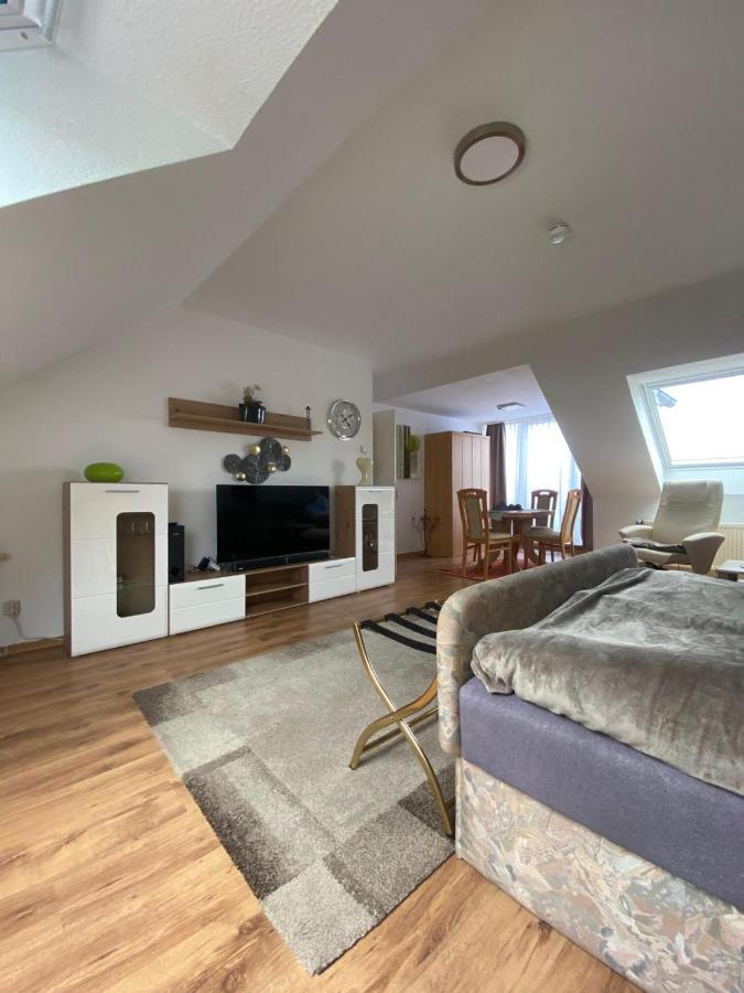 Dachgeschoss Apartment Mit Ausblick Halle  Extérieur photo